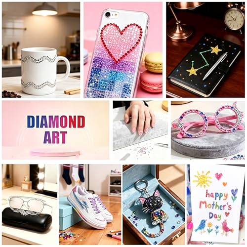 36000 Pcs Resin Rhinestones Kit for Bedazzling - 30 Colors SS10 Flatback Gems with 4 Bottles 15ml B7000 Glue & Tools - DIY Craft Kit for Nail Art, Sneakers, Phone Cases & Blind Box Figures (3mm)