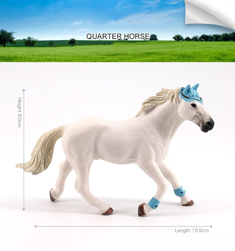 Horse Toy Figure, Realistic Hand-Painted for Girls Boys, Ages 3-15