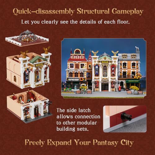 PANTASY Vintage European Grand Theater Building Set for Adults - size: The Opera