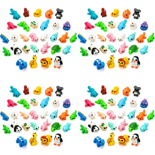120Pcs 3D Printed Animals Set for Kids, Mini Little Animals Figures for Party Favors Gifts Pocket Fidget Toys Bulk, Goodie Bag Stuffers Classroom Birthdays Rewards for Toddlers Desk Office Pet Decor - color: Colorful 120pc