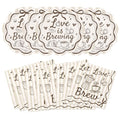 100Pcs Love Is Brewing Bridal Shower Party Decorations Serves 50 - style: Rustic