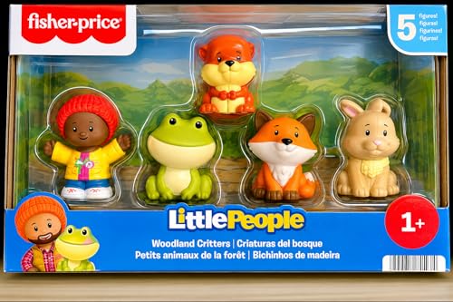 Little People Woodland Creature Set – 5 Character Animal Figure Pack