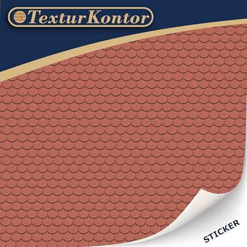 3 Sheets Self-Adhesive Decorative Film Roof Tiles for Model Making in Scale 1:87 Scale H0 (UK: 3.5 mm Scale) (roof Shingles Roofing Felt) - color: Roof Shingles Roofing Felt