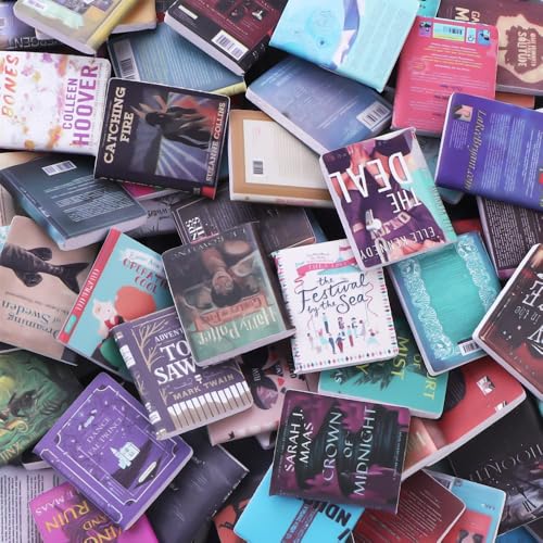 300pcs Mini Books Miniatures Dollhouse Books for Anxiety Bookshelf Fillers - style: Mini Books