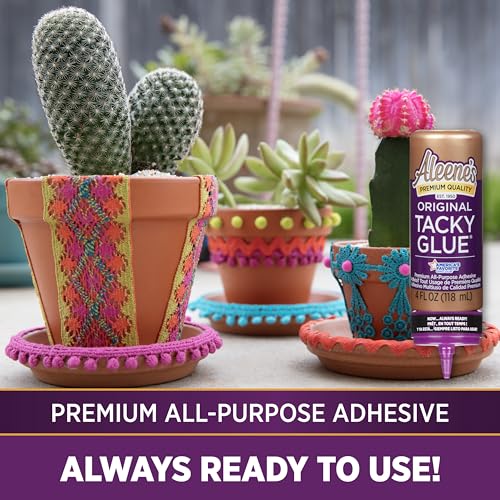 Aleene's Orignial Tacky Glue for Crafts in Always Ready Bottle, Nontoxic, Dries Clear, 4 fl oz - style: Always Ready