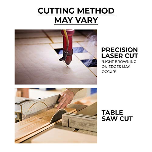 1/2" x 12 x 12 Baltic Birch Plywood – B/BB Grade (Package of 3) Perfect for Arts and Crafts, School Projects and DIY Projects, Drawing, Painting, Wood Engraving, Wood Burning and Laser Projects - size: 1/2" x 12" x 12"