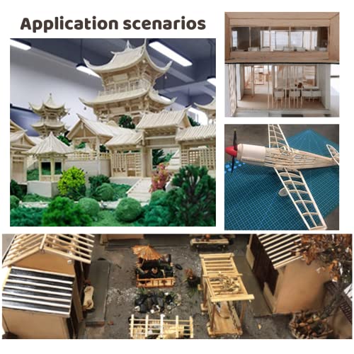 MUXGOA 20 Pcs Wood Sheets,Unfinished Balsa Wood Sheets for Crafts DIY Thin Woodsheet for Wooden DIY Ornaments,Scrabble Tiles,House Aircraft Ship Boat,School Projects(150x100x2mm)