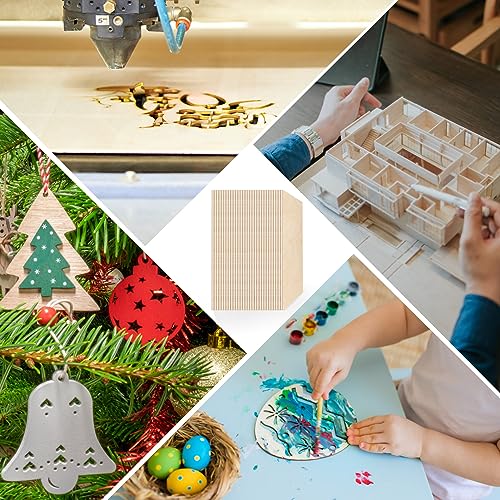 Adrattnay 24Pcs Basswood Sheets 1/16 x 12 x 12 inch - 1.5mm Basswood Sheets - color: 24PCS