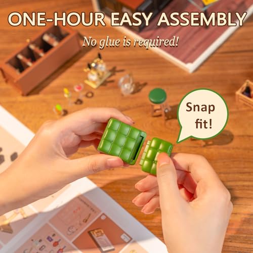 Rolife DIY Miniature Plastic House Building Set Toys Playset with LED Suitable for Mini Figures Construction Toys Diorama Kit Gifts for Teens Adults (Leisurely Cheers Bar) - style: Leisurely Cheers Bar