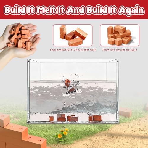 Mini House Building Kit for Kids 8+, Tiny Home with Real Bricks & Tiles