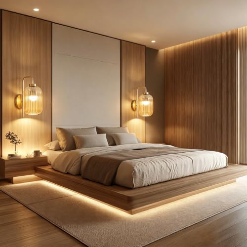 Wall Sconces Battery Operated,Rechargeable Wall Light with Glass Shade - color: Gold-Amber Shade