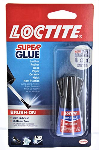 Henkel-Loctite 852882 2 Pack 5 Gram Brush On Super Glue, Clear