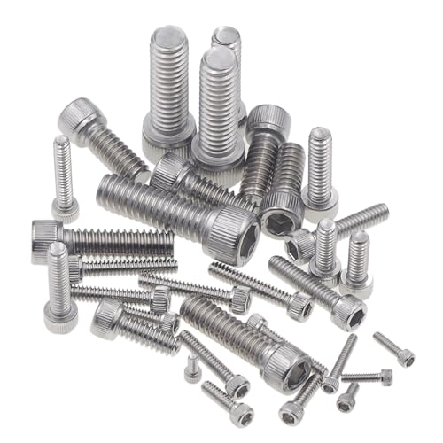 #2-56 to 5/16"-18 UNC 304 SS Knurled Hex Socket Head Cap Screws Kit