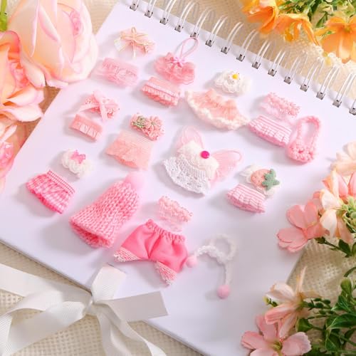 10 Sets Doll Outfits for 3 Inch/7.5-8cm Doll Pack, Mini Toys Clothes Pack - style: Style 3