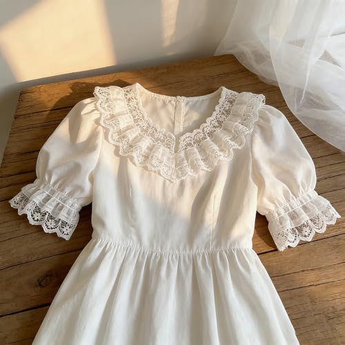 15 Yards Double Ruffle Lace Trim - 1.8 Inch Wide - color: White Lace Double Ruffle