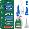 Medium CA Glue, Super Glue, Cyanoacrylate Adhesive 12 Pcs 1.75oz Repair kit - size: 12 Pack