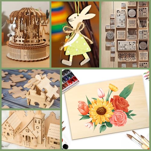 48 Pack Basswood Sheets 1/16x12X12Inch,Plywood Sheets for Crafts.Unfinished Wood Boards for Laser Cutting & Engraving,Burning,Balsa Wood Sheet for Painting. - size: 48P 12x12x1/16in