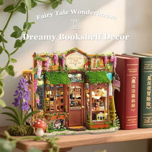 Miniature House Kit, Dollhouse Kit, Miniature Kit, DIY Mini House Building Kit for Adult Teen, Fairy Tale Wonderhouse Dollhouse Shop - color: Fairy Tale Wonderhouse