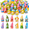 Yaomiao 60 Pcs Mini Hawaii Gnome Figurines Bulk Resin Gnome Statues - style: Hawaii Gnome