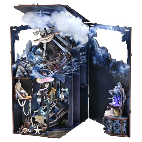 Song of The Sirens Book Nook Kit, DIY Miniature Dollhouse Kit for Adults - color: Song of the Sirens