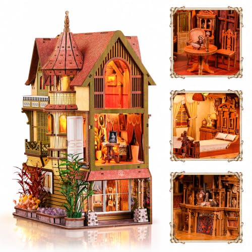 fifijoy DIY Miniature House Kit for Adults - Endless Manor Booknook - color: Endless Manor