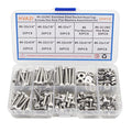 #6-32 UNC Stainless Steel Knurled Hex Socket Cap Screw Nut Washer Kit - size: #6-32UNC