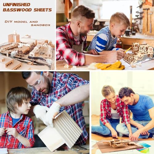 12 Pack Basswood Sheets 9"x12"x1/13, 2mm Basswood for Laser Cutting, Thin Plywood Unfinished Wood Pieces for Crafts, DIY Architectural Models Making, Wood Engraving, Wood Burning (12x9inX2mmX12pcs)