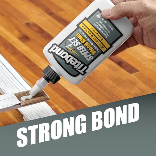 Titebond Speed Set Wood Glue 1 Gal. – Fast-Setting PVA Adhesive with 15-Minute Clamp Time – 4366 - size: 1 Gal.