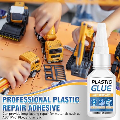 Plastic Glue for Models & Miniatures, Strong Bond, 60g Total (2×30g)