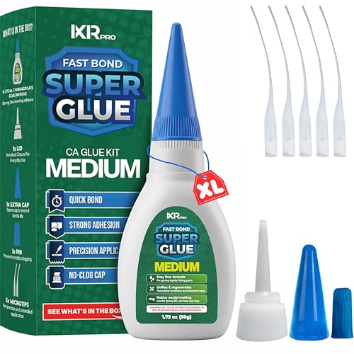 Medium CA Glue, Super Glue, Adhesive, 3 Pcs 1.75oz Repair kit - size: 1 Pack