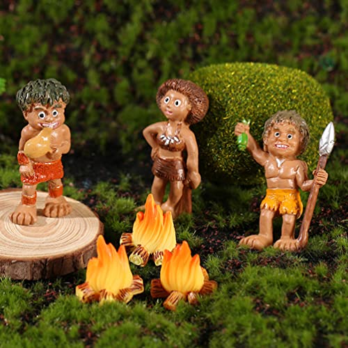 SHINEOFI 10Pcs Miniature Campfire Set - Realistic Bonfire Models for Fairy Gardens, Terrariums, Dollhouse Scenes, DIY Craft Projects, Flower Pot Decor, Mini Landscape Displays