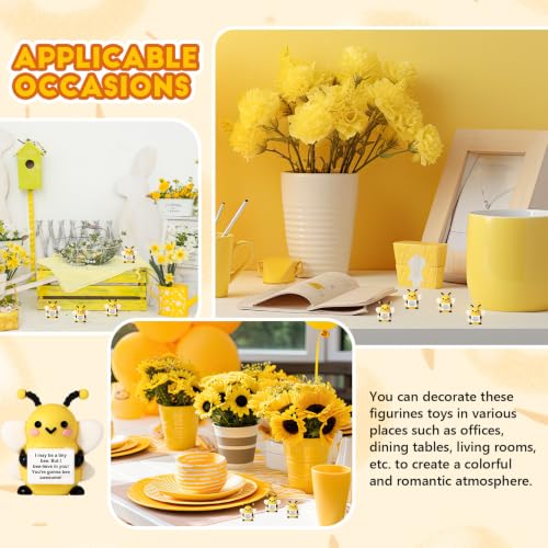 Gejoy 25 Pcs Mini Rubber Bee Toys Positive Mini Bees Figures - style: Bee