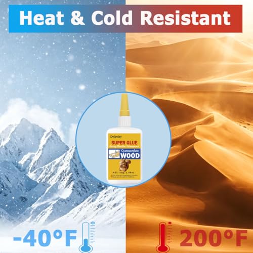30g Wood Glue for Woodworking –Fast Drying Strong Adhesive for Wood Repair