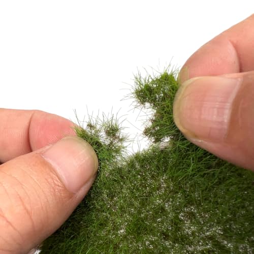 Miniature Model Grass Tufts & 8mm Static Grass Sheets for Diorama - 3.27x2.17 Inch Terrain Scenery for Railway, Train, Car Diorama & Miniature Scene Models (Medium Green) - color: Medium Green