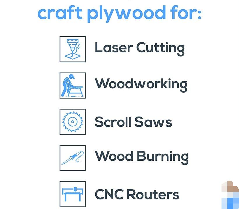 Plywood 12Pcs, 2MM 1/8" x 12" x 20" Inch,Perfect for Arts and Crafts, School Projects and DIY Projects,Baltic Birch Sheets, Perfect for Laser, CNC Cutting and Wood Burning - size: 12 Pieces 1/8"x12"x20"
