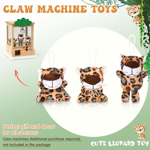 Zhanmai 100 Pcs Mini Cheetah Plush Keychain Toys Bulk Set - style: Cheetah