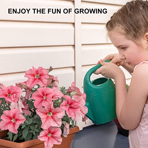 Window Box Planter, 6 Pcs 17" Flower Rectangle Planters Boxes, Light Gray - color: Light Gray