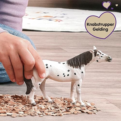 Schleich Horse Club - Knabstrupper Gelding Toy Figurine - Kids 5+ | 14916