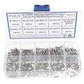 #2-56 UNC 304 Stainless Steel Knurled Hex Socket Cap Screw & Nut Kit - size: #2-56UNC