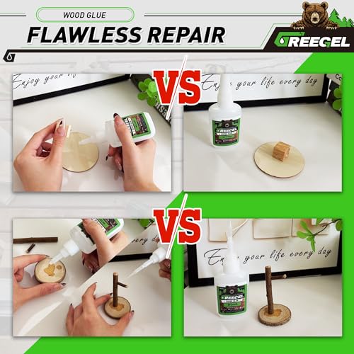 Wood CA Glue, Clear Super Glue for Woodworking & Repairs, 4 oz - size: 4 Ounce, style: Wood Super Glue