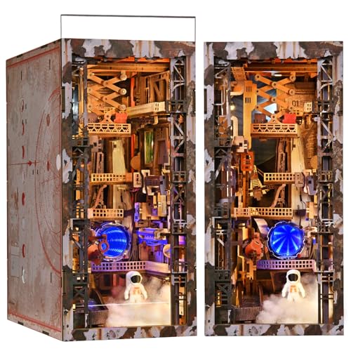 CCCDF Aerospace Foundry Book Nook Kit, Miniature Dollhouse DIY Space - color: Aerospace Foundry
