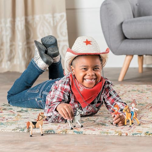 Fun Express Horse Toys for Girls Boys - 24 Pack Animal Figurines