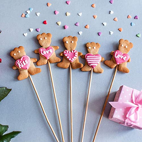 HOPELF 100PCS Dowel Rods - 1/8 x 12 Inch Bamboo Sticks - for Crafts, Cake Dowels and DIYers - size: 1/8" x 12"