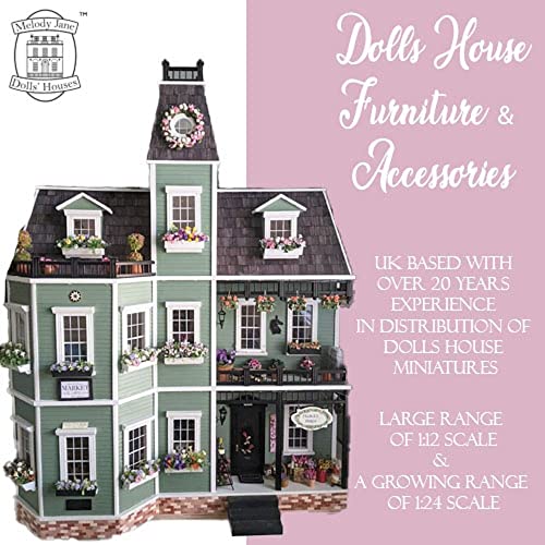 Dollhouse Set 6 Round Brass Door Knobs Builders DIY Fittings Spare Part 1:12