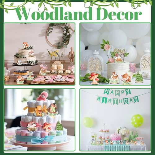 16 Pcs Woodland Animals Table Centerpieces Baby Shower Decoration