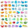 Zerobe Mini Resin Ocean Animals: 60Pcs Tiny Sea Creature Figurine Set - color: Ocean