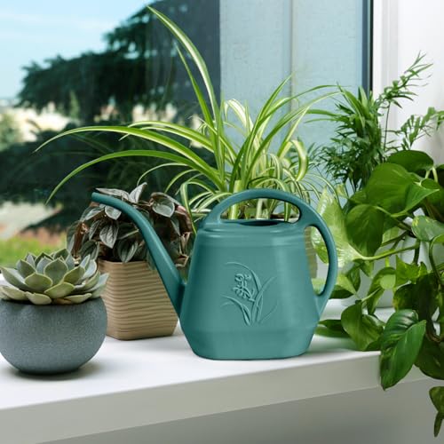 Watering Can - for Home Plant Garden Grip - 1 Gallon - Green - color: Green