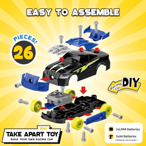 GILOBABY Take Apart Toys for Boys, STEM Building Set with Electric Drill