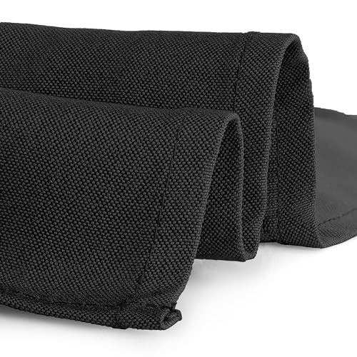 Gee Di Moda Square Tablecloth - 85 x 85 Inch Black Table Cloth for Large Square or Round Tables - Heavy Duty Washable Fabric - for Buffet Table, Holiday Party, Dinner, Wedding & Baby Shower - color: Black, size: 85" x 85" (Square)