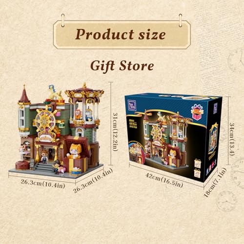 PANTASY Motorized European Gift Store Building Set for Adults - size: Gift Store